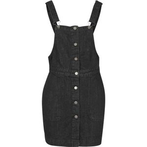 Urban Classics Korte jurk -S- Denim Dungarees Zwart