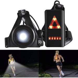 hardloopvest - Hardloop borstlamp – Hardloop verlichting - Veiligheid Night Waterdichte Lampen Running Jogging Outdoor Borst Led Usb Lading Licht Zaklamp Sport Running Nieuwste – Hardloop verlichting