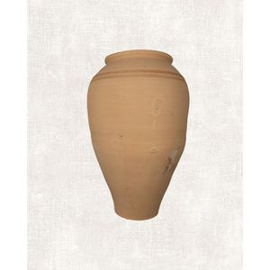 Anatolische terracotta pot beige | Antieke Terracotta Vaas | Handgemaakte Aardewerken Pot | Traditioneel Turkse Stijl | Rustieke Klei Kan | Uniek Design | Decoratieve Accessoire | Clay Ateliers