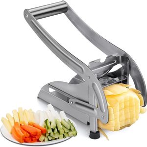 Frietsnijder met Twee Roestvrijstalen Inzetstukken voor Perfecte Groentesnedes in de Keuken