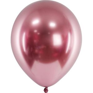 Ballonnen Glossy Rosé Goud - 50 stuks