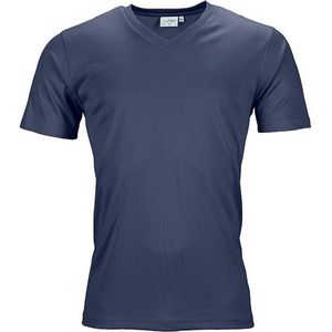 Fusible Systems - Heren Actief James and Nicholson T-Shirt met V-Hals (Navy)