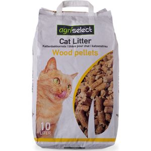 Houtkorrel kattenbak agriselect 20 liter
