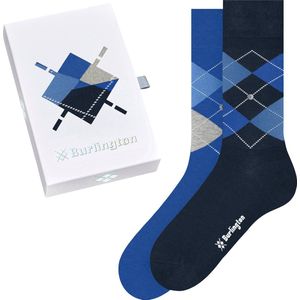 Burlington Basic Gift Box cadeau geschenkset katoen multipack sokken heren veelkleurig - Maat 40-46