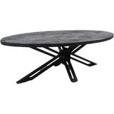 Yana salontafel ovaal 130 cm - Zwart Mangohout