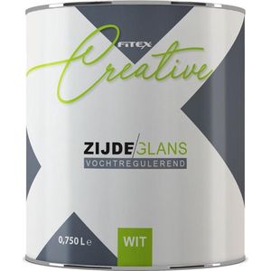 Fitex Creative Zijdeglans Vochtregulerend - Lakverf - Dekkend - Terpentine basis - Wit