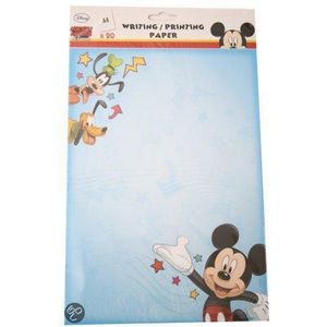 Disney Schrijfpapier (20 vellen) 80 gram a4 mickey mouse