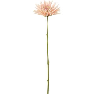 J-Line bloem Chrysant Mini - kunststof - wit/lichtroze - 24 stuks