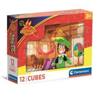 Clementoni De Club van Sinterklaas - Kubussen met Afbeeldingen - 6 Afbeeldingen – 12 Kubussen - Vanaf 3 jaar