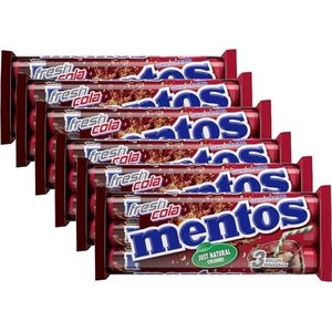 6 x 3-pack Mentos Fresh Cola á 38 gram per rol - Voordeelverpakking Snoepgoed