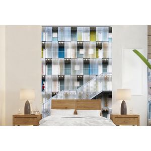 Deuren - Appartementen - Trappen - Kleurrijk - Behangpapier