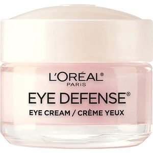 L'Oréal Paris - Eye Defense Oogcrème - Cafeïne en Hyaluronzuur - Verzacht fijne lijntjes - Vermindert wallen - Vermindert donkere kringen - 14g