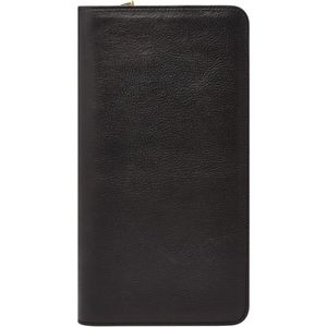 FOSSIL Identiteitskaarthoesje Portemonnee Multizip Passport Case Black Zwart