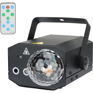Igoods Discolamp - Feestverlichting - Disco Projector - Sfeerverlichting - Discobal - Stroboscoop - Partylight - Met Afstandsbediening
