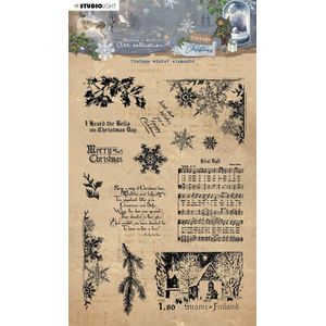 Studio Light • Vintage Christmas Clear Stempel Vintage Winter Elements