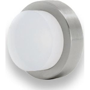Deurstopper Roestvrij staal V2A Wit 24x14mm - I-205/24-B mat wit
