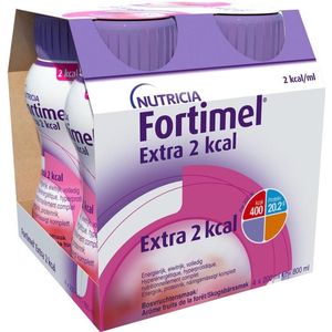 Fortimel Extra 2kcal Bosvruchtensmaak Flessen 4x200ml