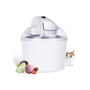 Professionele ijsmachine - Testwinnaar - Softijsmachine voor thuis - Yoghurtmaker en ijsmaker voor ijs - Gelato en sorbet - 1,5l ijscrème - Wit - incl. recept - Herbruikbaar