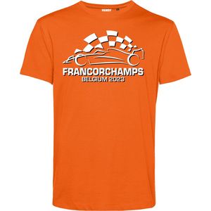 T-shirt Belgium Francorchamps 2023 | Formule 1 fan | Max Verstappen / Red Bull racing supporter | Oranje | maat XS