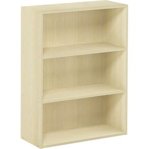 Pasir 3-laags open plank, boekenkasten, stoombeuken, 57,7 (breedte) x 80 (hoogte) x 24,1 (diepte) cm