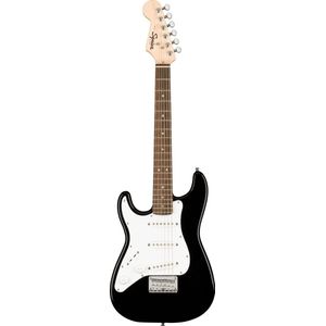 Squier Mini Strat V2 Lefthand Black - ST-Style elektrische gitaar