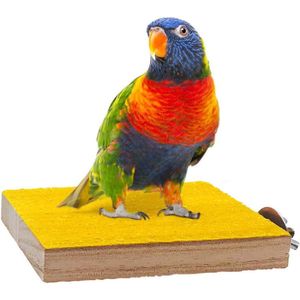 6 stuks vogel baars stand speelgoed, houten papegaai baars stand speeltuin poot slijpen schoon kauwspeelgoed voor huisdier papegaai, hamster of chinchilla