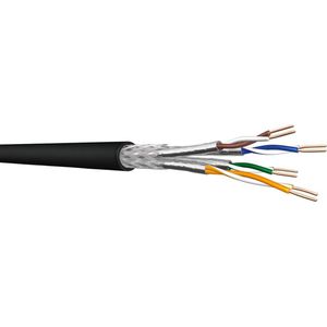 Draka 111438 - Netwerkkabel - Zonder connector - 100 m - zwart