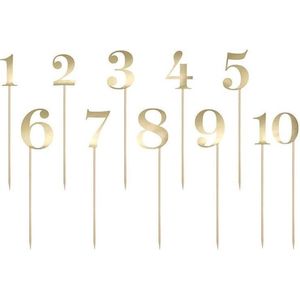 Leeftijd versiering gouden taart cijfers