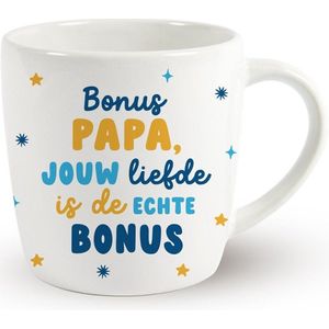 MIKO - Vaderdag mok - BONUS PAPA, JOUW LIEFDE IS DE ECHTE BONUS