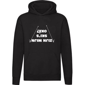 Zijn mijn Ski's oke? Hoodie | Skivakantie | Ski | Apres-ski | Winter | Wintersport | Trui | Unisex