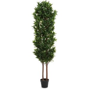 Foretti laurierboom - Kunstplant - 190 cm - Voor binnen- en buitengebruik