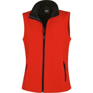Result Women´s Printable Soft Shell Bodywarmer RT232F - Red/Black - L
