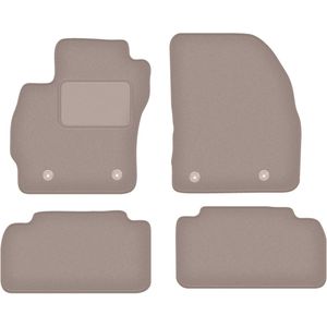 Beige velours vloermatten voor: Mazda 5 II minivan (2010-)