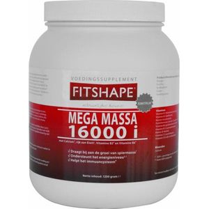Fitshape Mega Massa Banaan - 1200 gram - Eiwitshake
