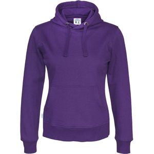Cottover HOODIE LADY - GOTS GECERTIFICEERD 141001 - Paars - XL