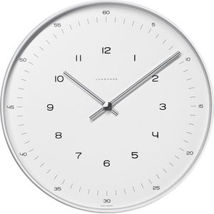 Junghans Max Bill wandklok 374/7003.00 - 22 cm - radiogestuurd - radiocontrolled - atoomklok - luxe - cadeautip