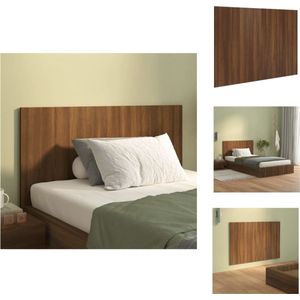 vidaXL Wandhoofdbord - Bruineiken - 120 x 1.5 x 80 cm - Bewerkt hout - Bedonderdeel