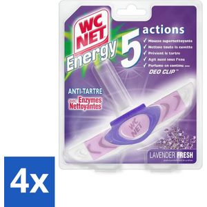WC Net - Toiletblok - Lavendel - 1 Blokje - Voordeelverpakking - 4 stuks