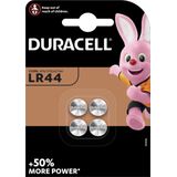 Duracell Specialty LR44 Alkaline-knoopcelbatterij 1,5V, verpakking van 4 stuks (76A/A76/V13GA)