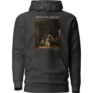 Diego Velázquez 'Las Meninas' (""Las Meninas"") Beroemd Schilderij Hoodie | Unisex Premium Kunst Hoodie | Charcoal Heather | M