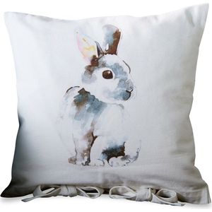 LOBERON Kussensloop Rabbit wit
