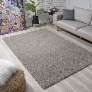Hoogwaardig Öko-Tex gecertificeerd lichtgrijs Solid Color tapijt - moderne woonkamertapijt - afmetingen 80x150 vloerkleed