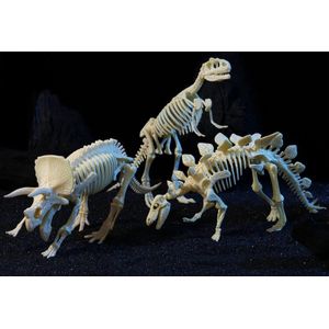 Ukenn Stegosaurus - Dinosaurus Bouwpakket - Fossiel - DIY - Replica Model - 15cm Groot - Speelgoed - Cadeau - Opgraving