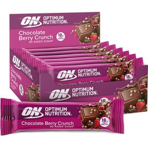 Optimum Nutrition Protein Crunch Bars - Crunchy Berry Proteine Repen - Vegetarisch - 12 Eiwitrepen (660 gram)