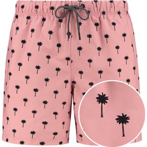 Shiwi Badehose scratched shiwi palm - antique flamingo pink - XL