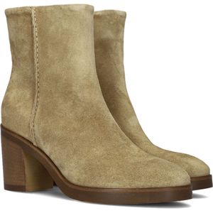 VIA VAI Taara Enkel Enkellaarsjes - Enkelboots met rits - Dames - Beige - Maat 38