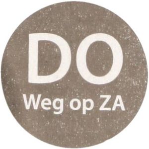 Daymark | Codelabel | donderdag weg op zaterdag | Papier | Zwart | 500 stuks