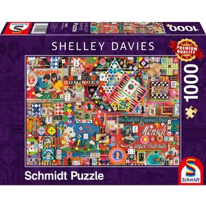 Puzzel Schmidt Spiele Vintage Board Games (1000 Onderdelen)