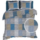 Satin d`or Satijn Dekbedovertrek 200X200/220 Condotti Blauw