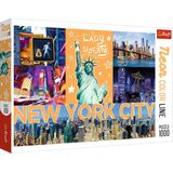 Puzzel - Puzzel 1000 stukjes - Legpuzzel voor Volwassenen - New York - Neon Editie